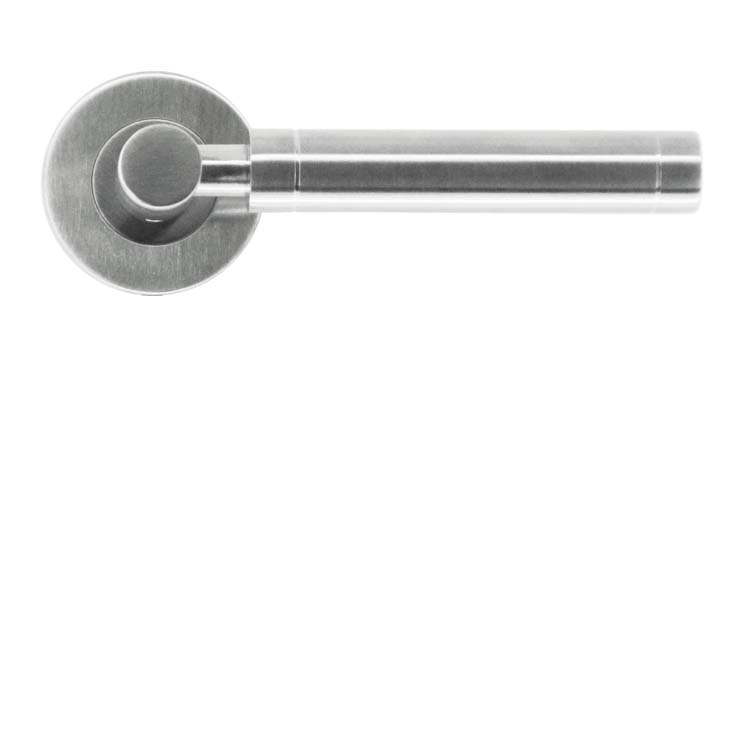 Poignée de porte gubbio inox plus sans rosace