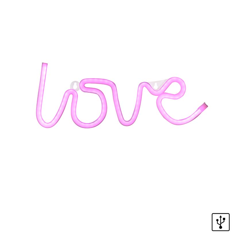 Applique murale - Love - 34,3x2x12,5cm - LED - 1x6,5W