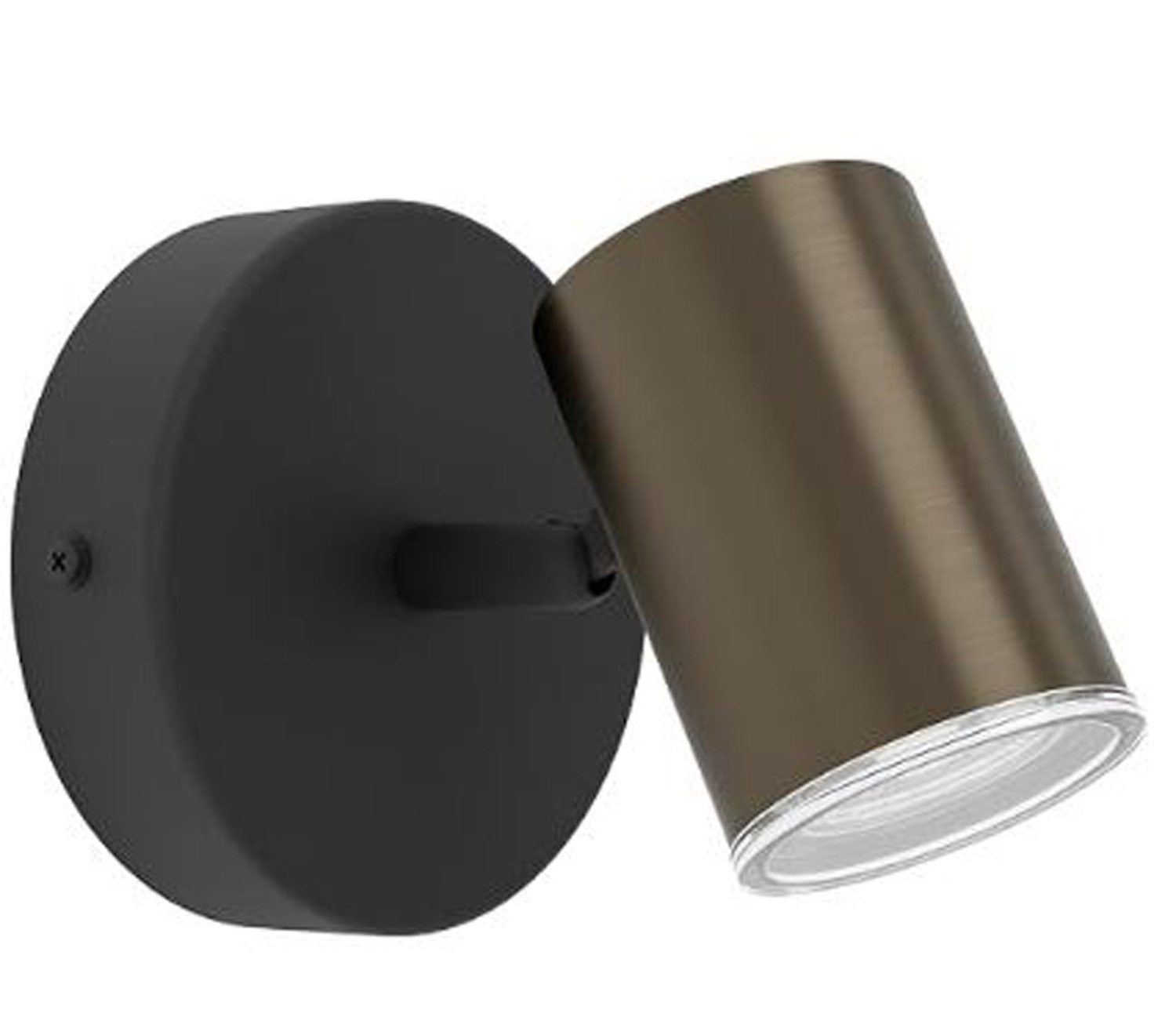 Spot en saillie - bronze/noir - L11cm - 1xGU10 max. 5W - IP44 - ampoule non incluse