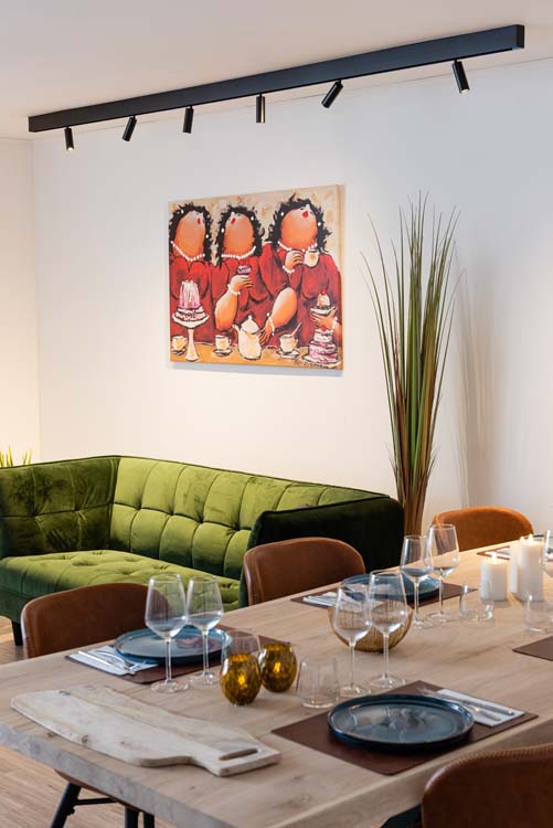 Railverlichting design Béa zwart set 2,9m 6 spots 6x4W