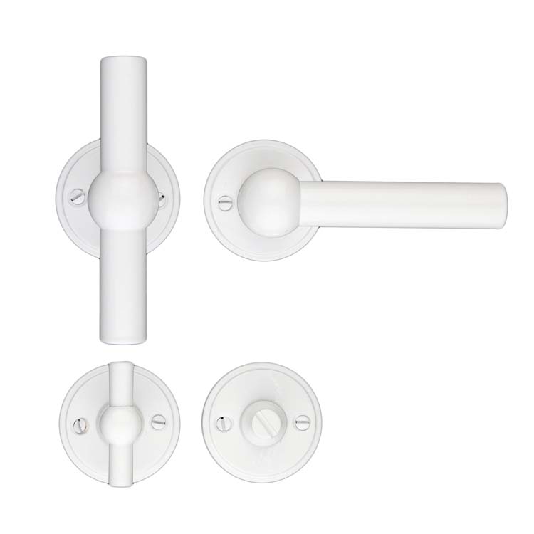 Deurkruk pro grado T+L wit met WC-slot