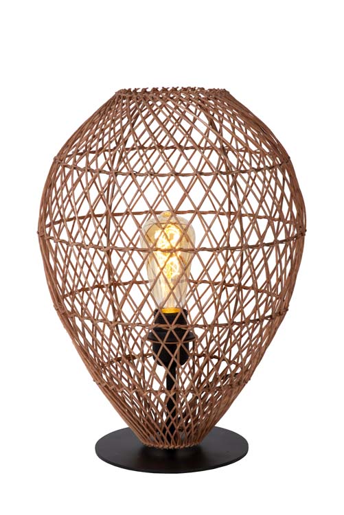 Lampe de table - Ø 30 cm - 1xE27 - Jaune Ocre