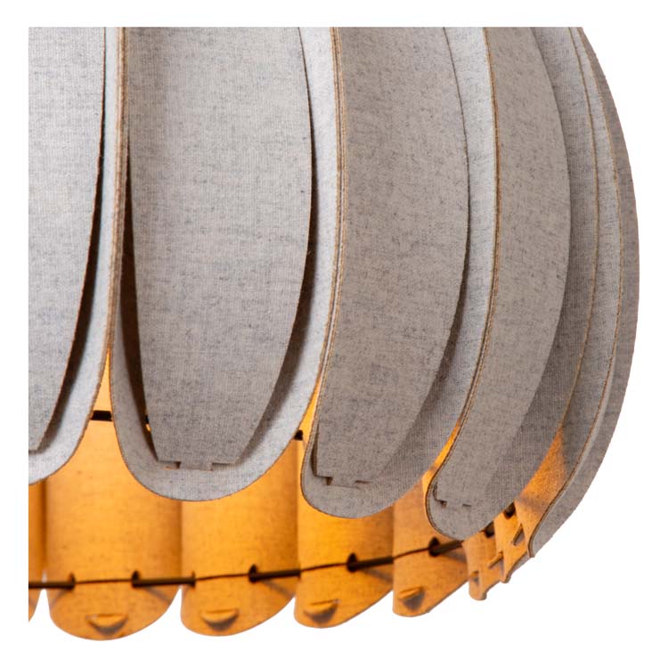 Lucide SPENCER - Suspension - Ø 40 cm - 1xE27 - Gris