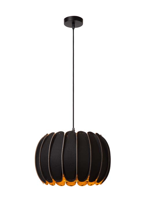 Lucide SPENCER - Suspension - Ø 30 cm - 1xE27 - Noir