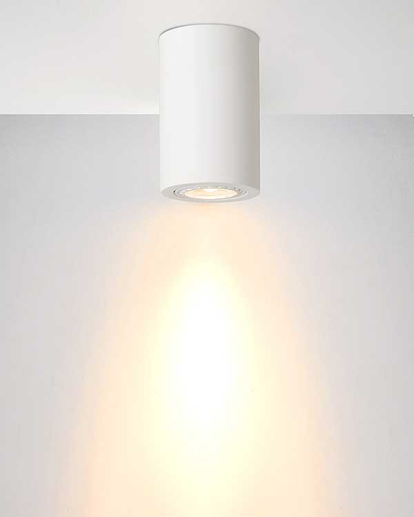 Lucide GIPSY - Spot plafond - Ø 7 cm - GU10 - Blanc