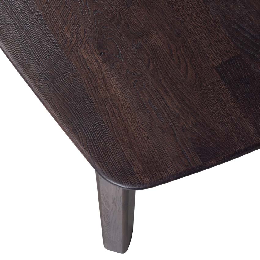 Table Taylor en chêne rectangulaire brun foncé 220x100cm