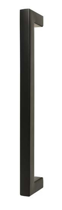 Complete glazen binnendeur Skyline Night mat 73x201cm zwarte vierkante trekker + scharnieren