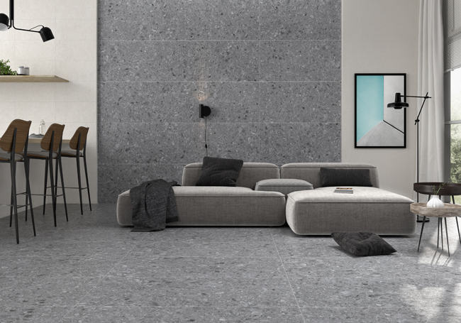 Vloer Rio ceppo di gre donkergrijs 60x60x0.9cm