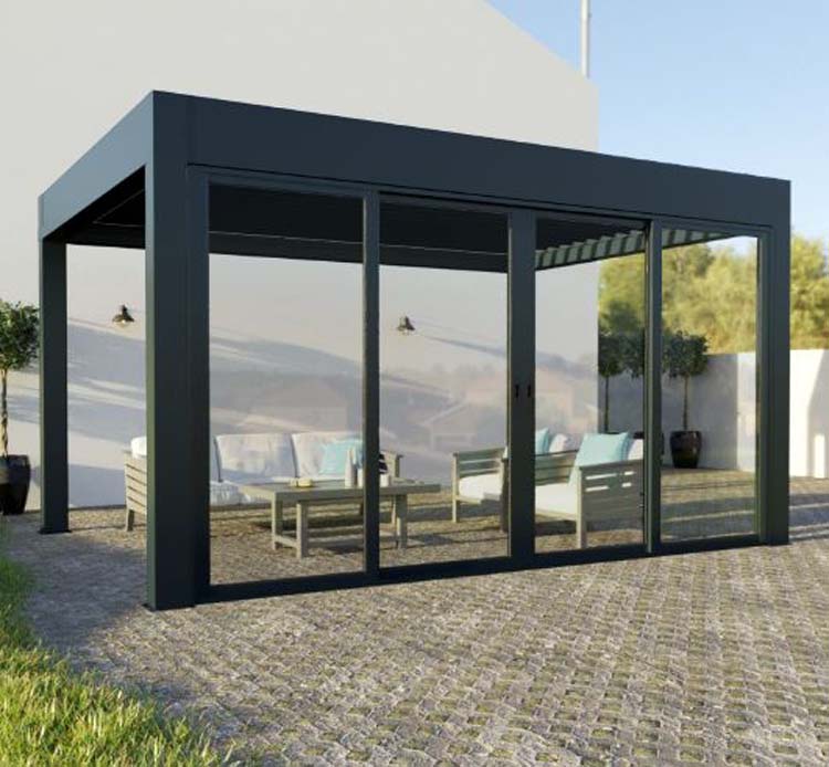 Baie coulissante pour pergola Sya B400xH240cm