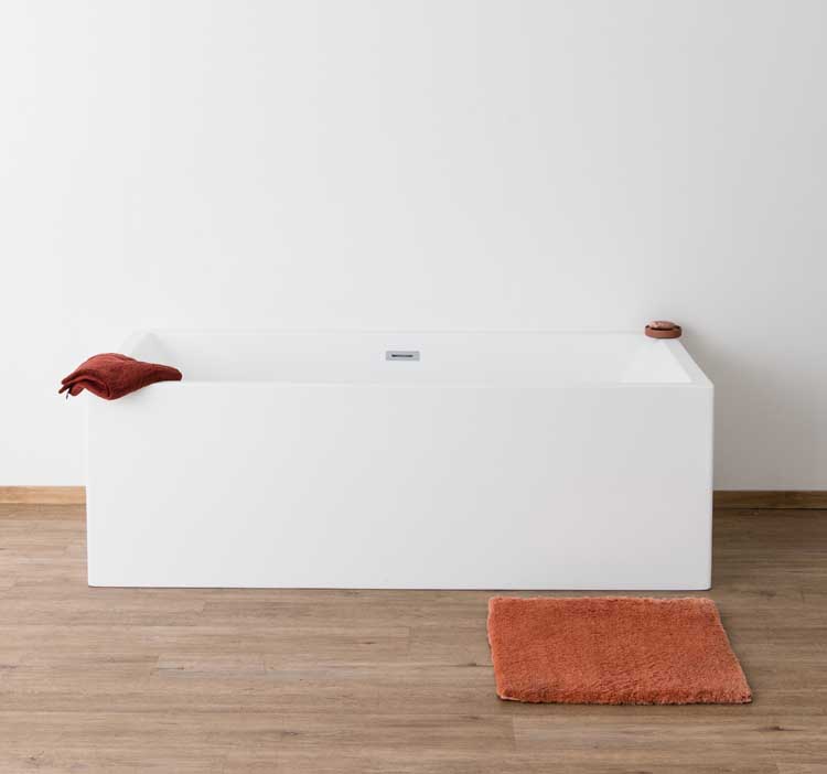 Baignoire îlot Heat blanc mat 180x80cm