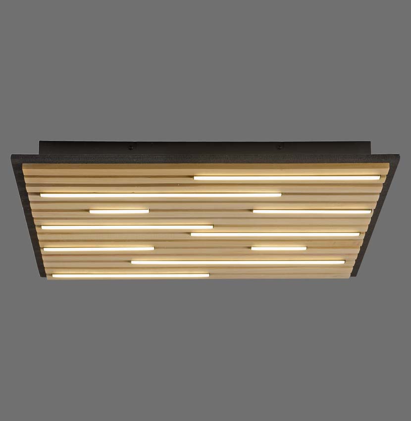 Plafonnière Line-up natural wood - dimbaar - 37W - 2700-5000K - IP20