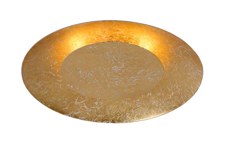 Lucide FOSKAL - Plafonnière - Ø 34,5 cm - LED - 1x12W 2700K - Messing