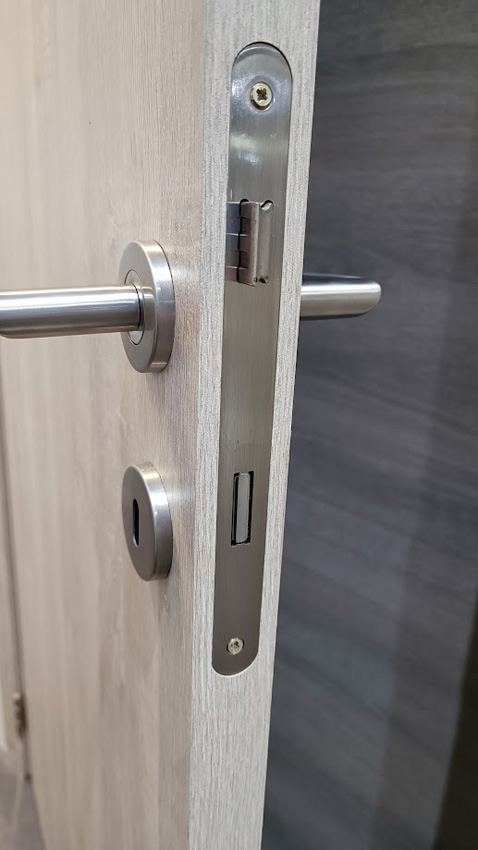 Porte intérieure complète Nalba chêne 201,5x63cm tubulaire réversible + châssis 16,5cm