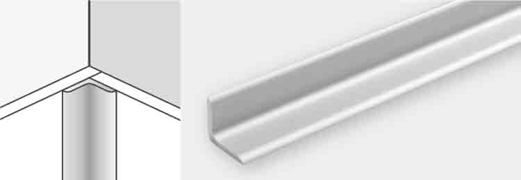 Coin intérieur Dumawall aluminium 12mm 2.6m