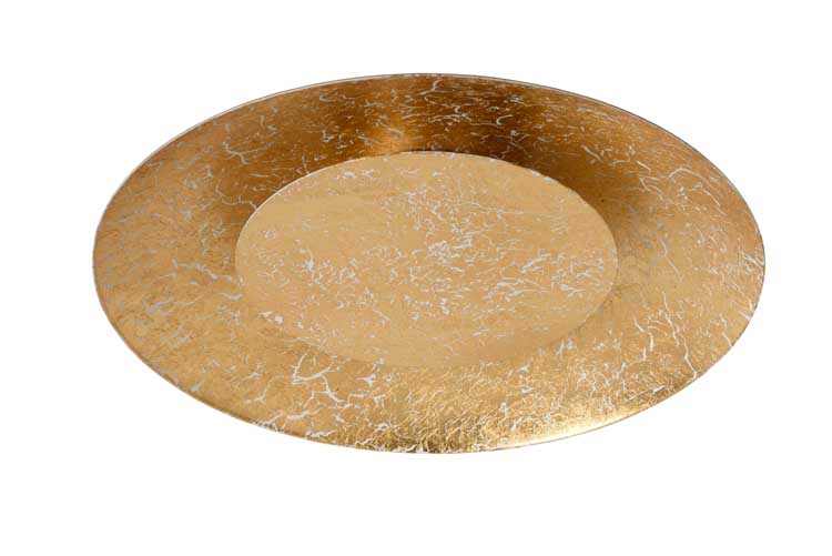 Lucide FOSKAL - Plafonnière - Ø 34,5 cm - LED - 1x12W 2700K - Messing