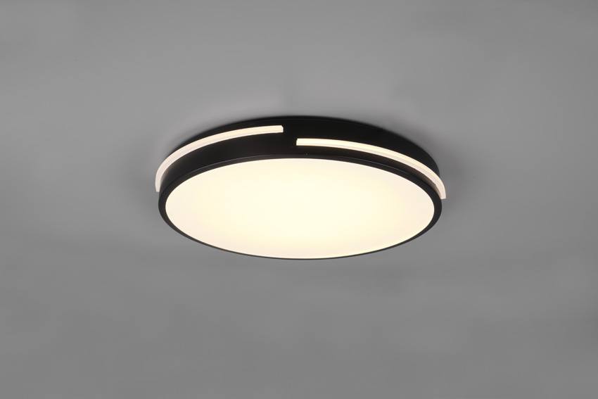 Plafonnier - noir - Ø40cm - dimmable - LED - 1x24W - 2700-6500K