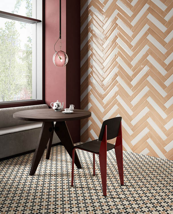 Wandtegel Brick glanzend wit 7,5x40cm