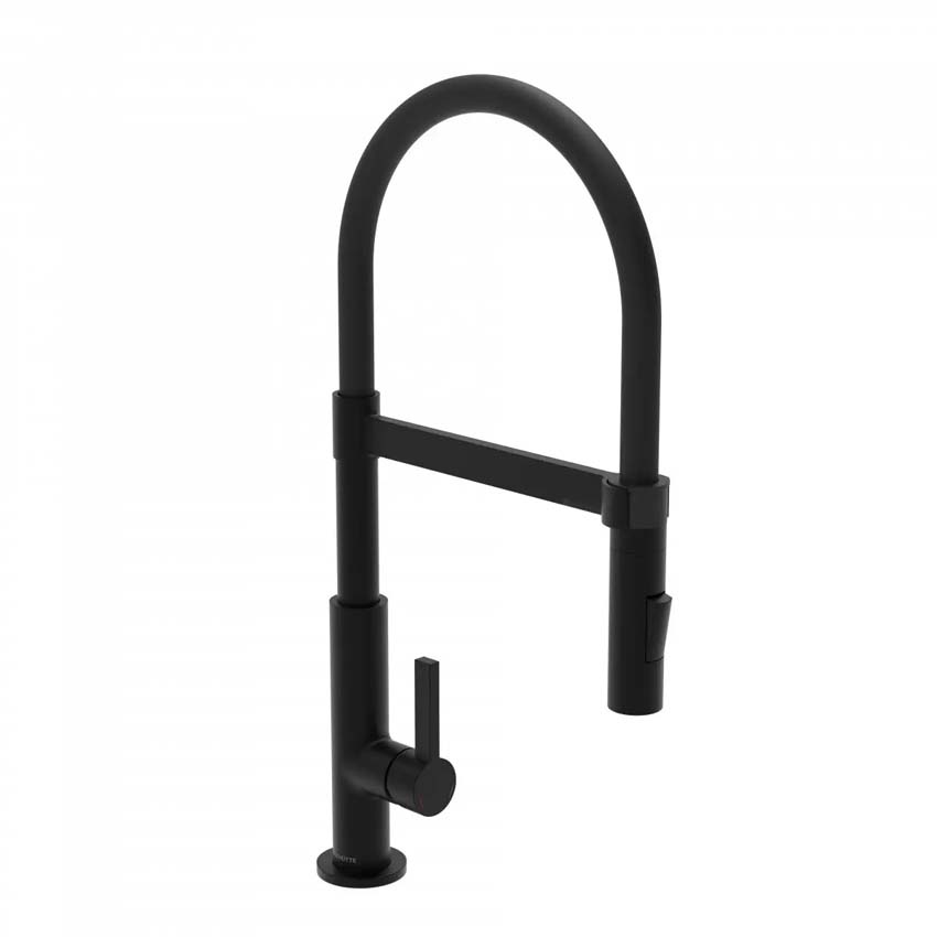 Robinet de cuisine Fien noir mat avec bec extractible