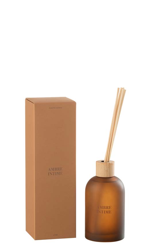 Bâtonnets parfumés Accords Essentiels Ambre Intime 8x8x28cm 250ml Bâtonnets parfumés Accords Essentiels Ambre Intime 8x8x28cm 250ml