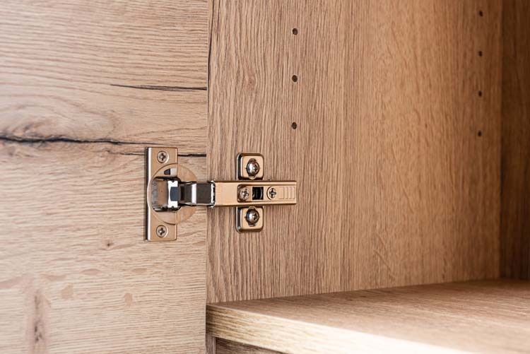 Armoire colonne Domino chêne suspendue 170x40x32cm