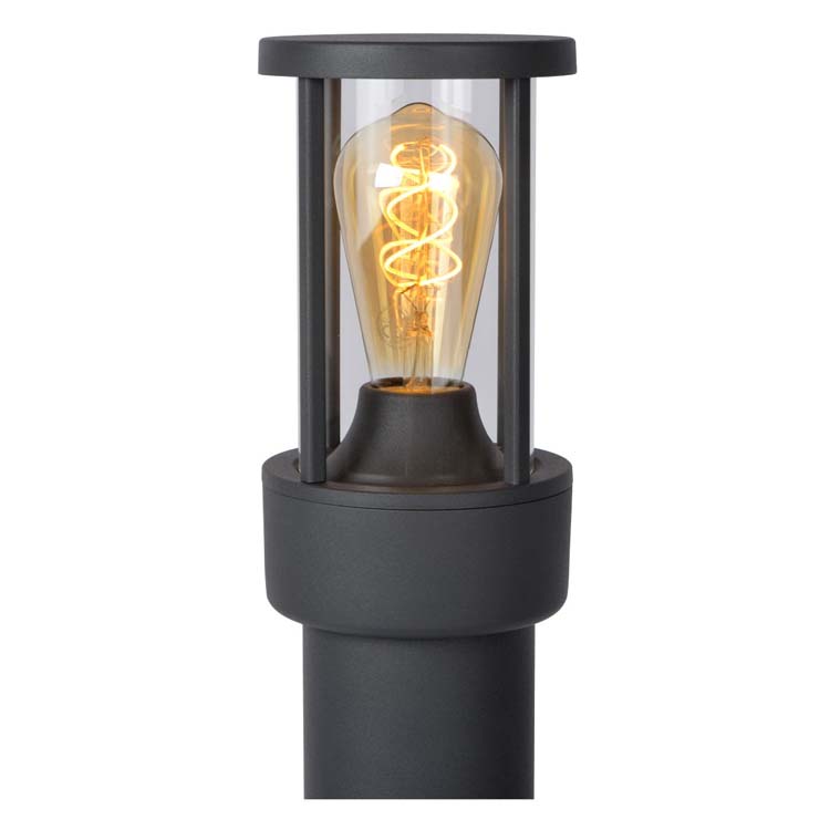 Lucide LORI - Sokkellamp Buiten - 1xE27 - IP44 - Antraciet