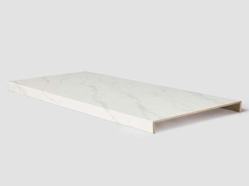 Dubbele traptrede Maestro White marble 130x61x5,6cm