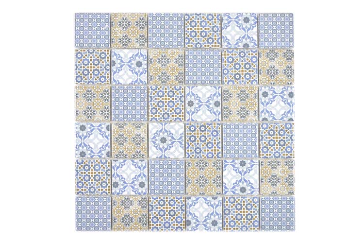 Mosaïque Retroclassic Mix Blue brillant 29,7x29,7cm
