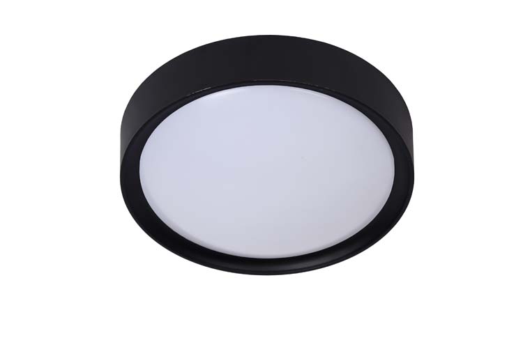 Plafonnier - noir - dimmable - LED - Ø25cm - E27 - 9W