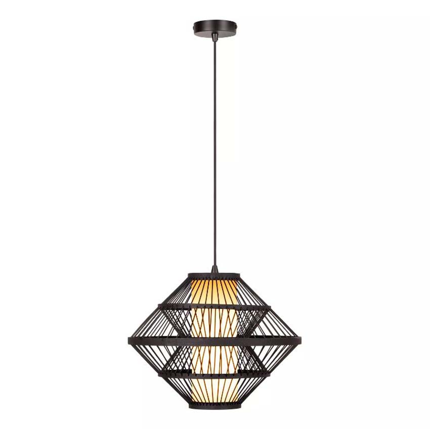 Lucide Essential Pasquino - Suspension - Ø40cm - 1xE27 - Noir