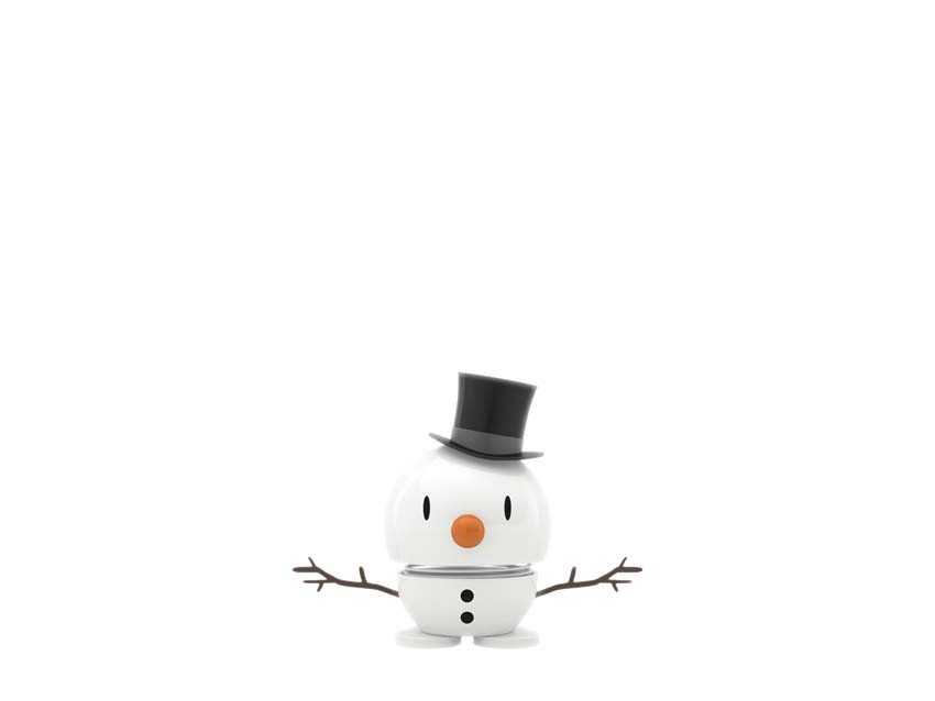 Hoptimist bumble x-mas sneeuwman wit S