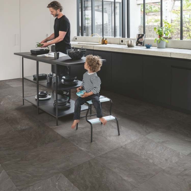 Stratifié Quick-Step Muse 8mm ardoise grise 120x39,6cm