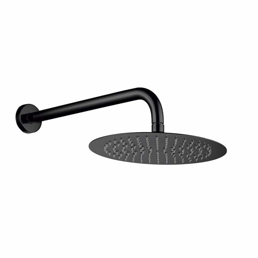 Doucheset thermostatisch inbouw gunmetal