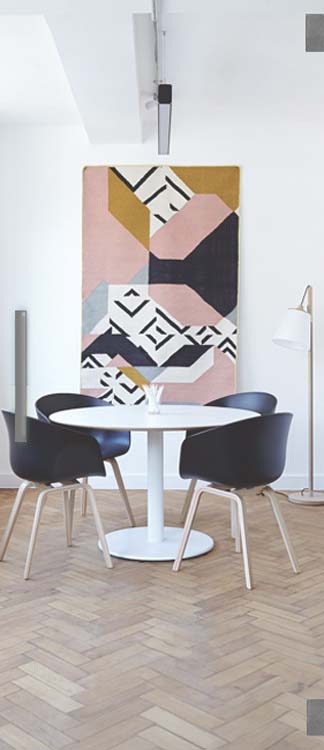 Complete glazen binnendeur Sky Day helder 83x201cm inox vierkante trekker + premium scharnieren