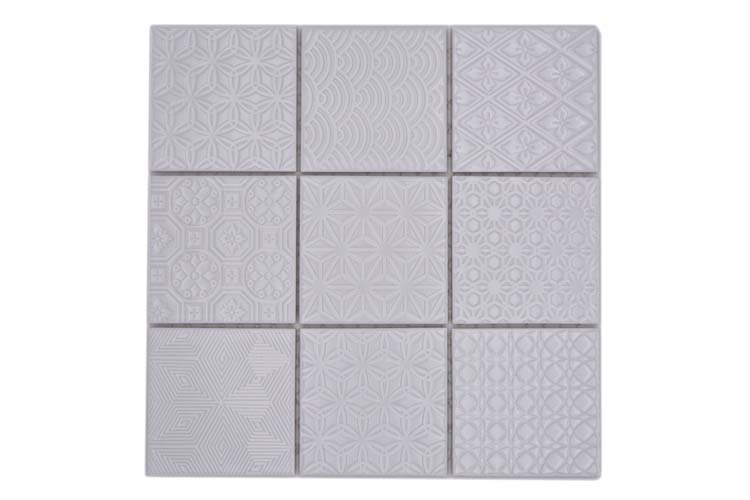 Mosaïque Spirit Decor blanc mat 29,8x29,8cm