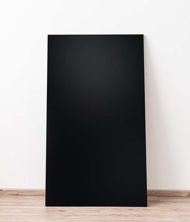 Achterwand voor keukeneiland Plenti zwart/houtlook 150cm