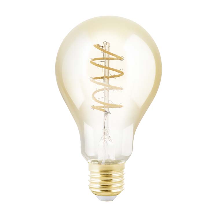 LED spiraal A75 E27 245lm dimbaar amber