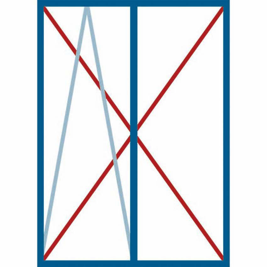 Draai+draaikiepraam pvc Deceuninck Elegant Infinity antra/wit L MW