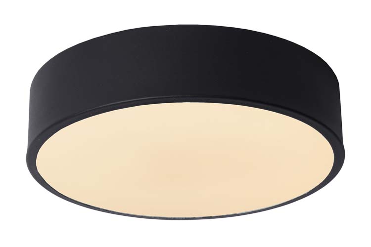 Plafondlamp - zwart - Ø20cm - LED - 12W - 2700K - 3 StepDim