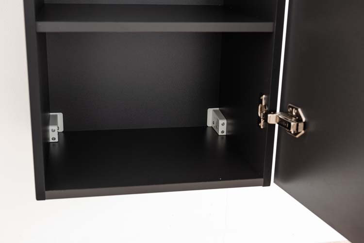 Kolomkast Julia mat zwart hangend 170x40x35cm