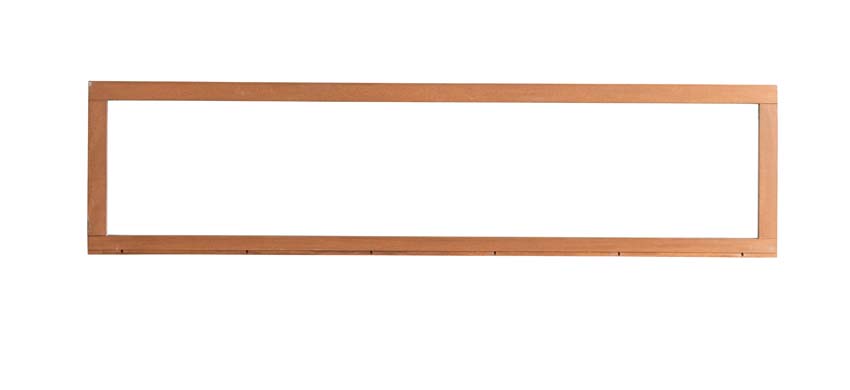 Châssis fixe en bois Meranti Trae 46mm naturel 2000 x 500 mm