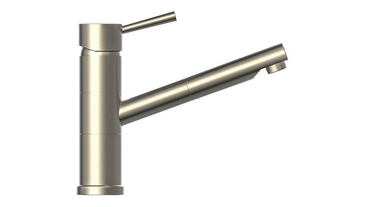 Keukenkraan Unai inox-look