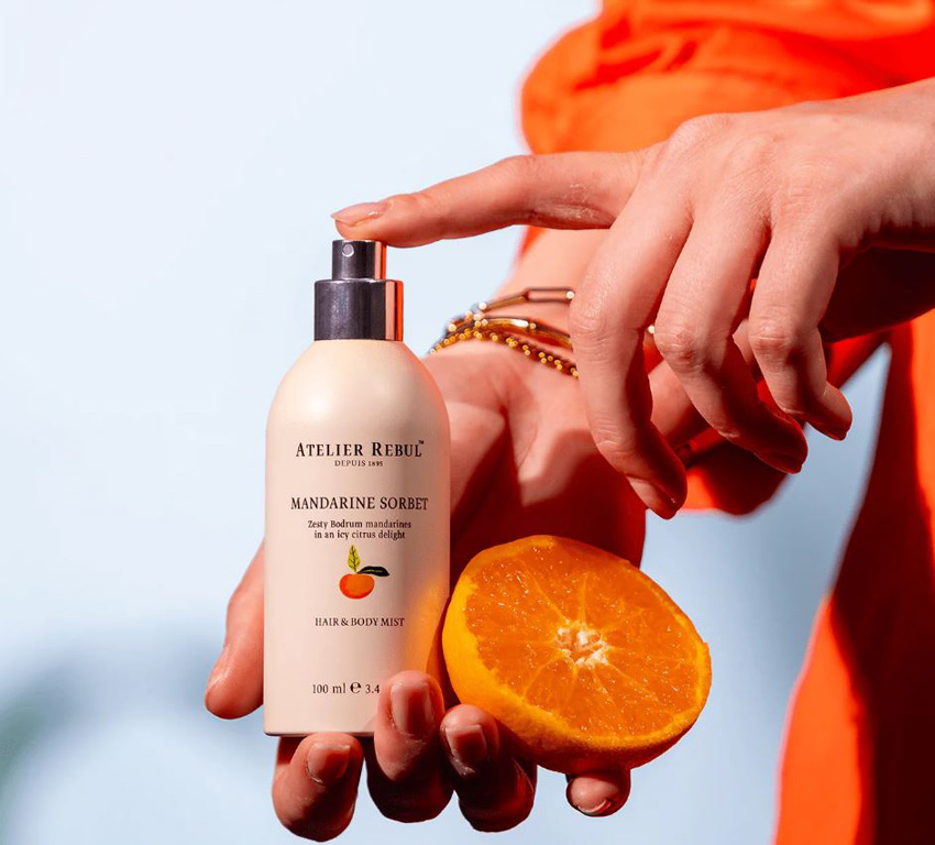 Brume pour le corps et les cheveux Atelier Rebul Mandarine Sorbet 100ml
