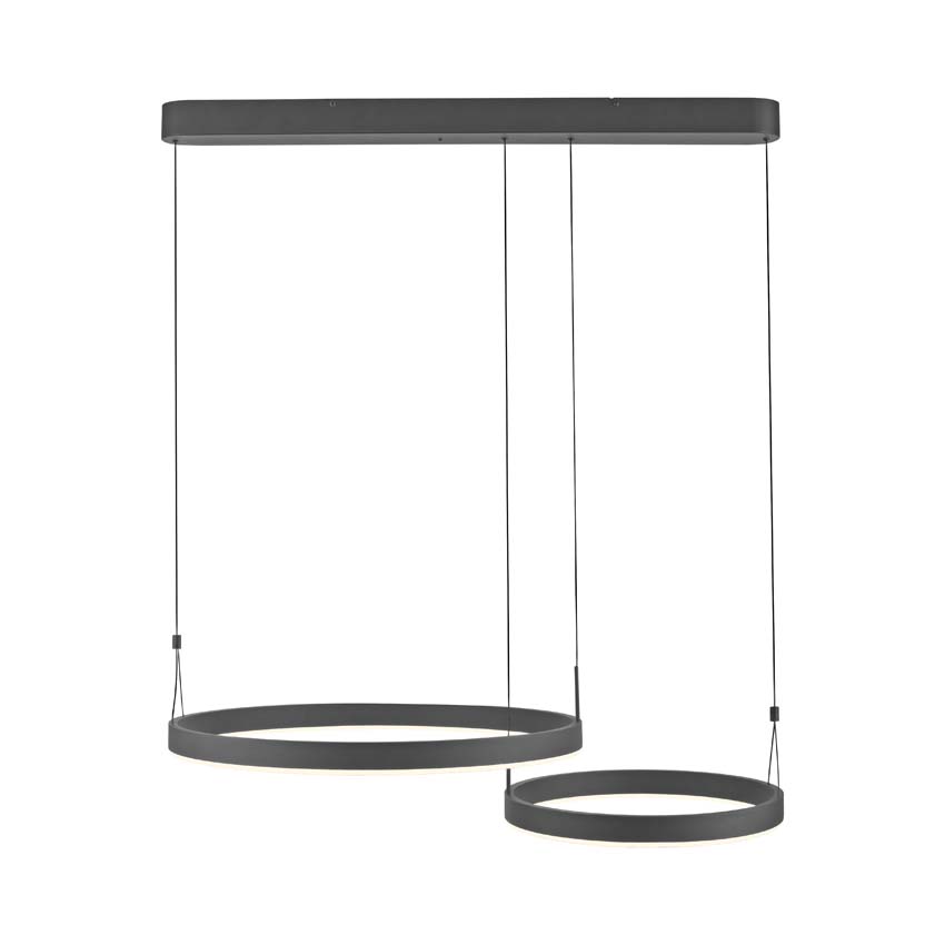 Hanglamp - dimbaar - 1x25W/1x16W - incl lamp - wit - 2200 lumen - 2700-5000K