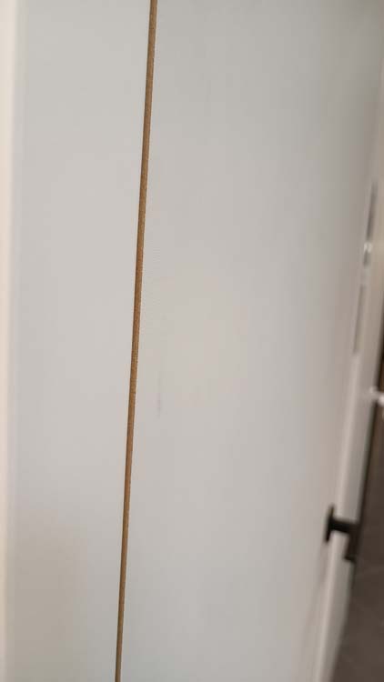 Complete deur invisible flat tubespaan 83cm te verven 201.5cm omkeerb