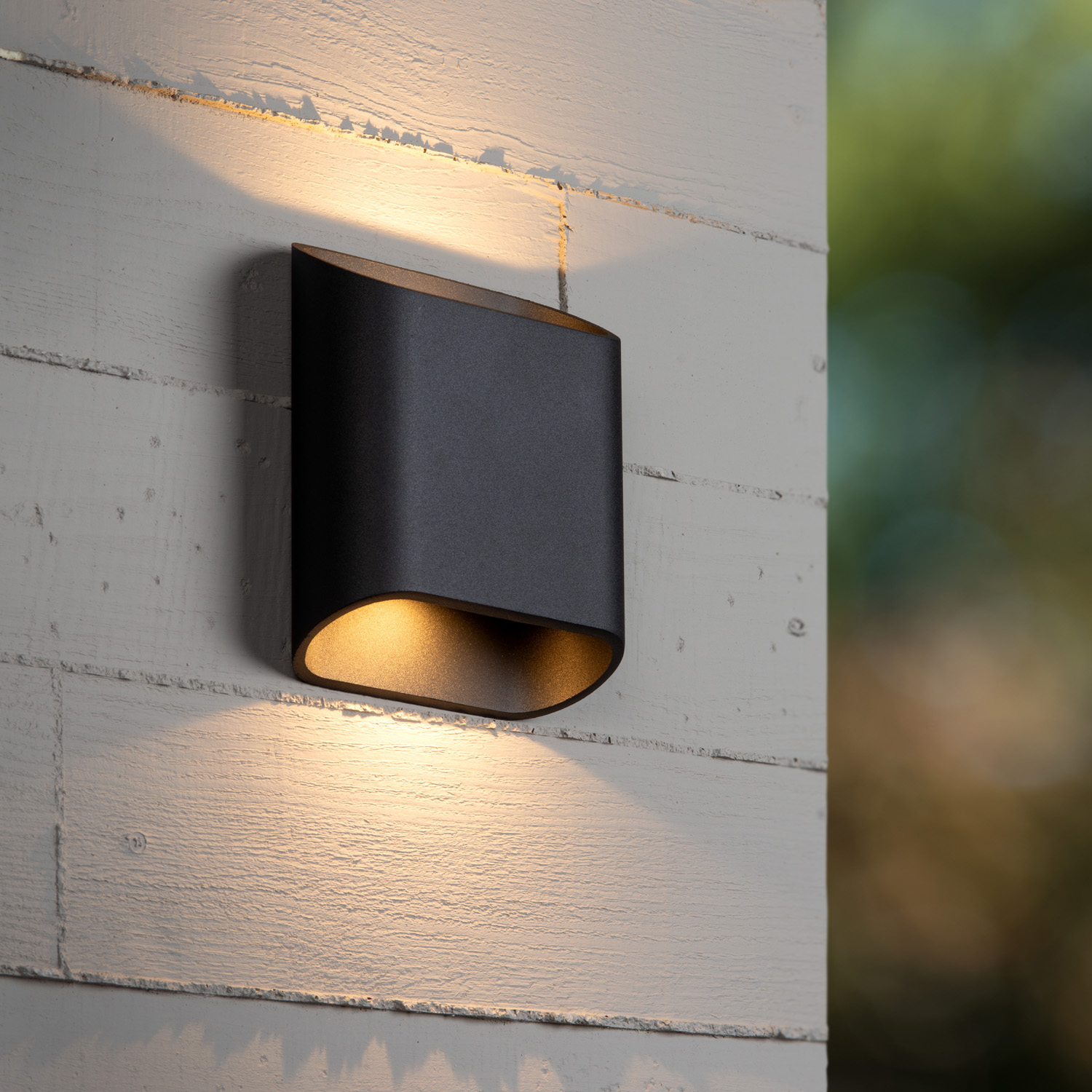 Applique murale Intérieur/Extérieur - LED Dim. - 2X5W 2700K - IP65 - Noir