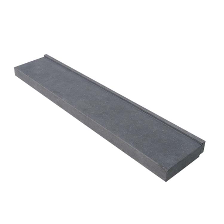 Dorpel Belgische blauwsteen met opkant 100x18x5cm