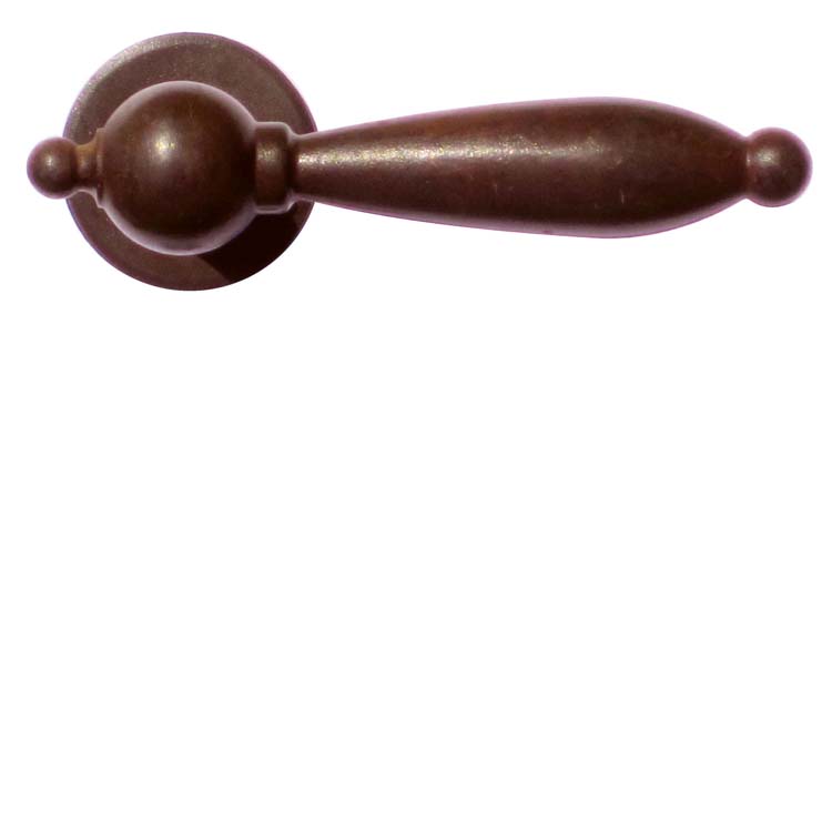 Poignée de porte pro adria rouille rond sans rosace