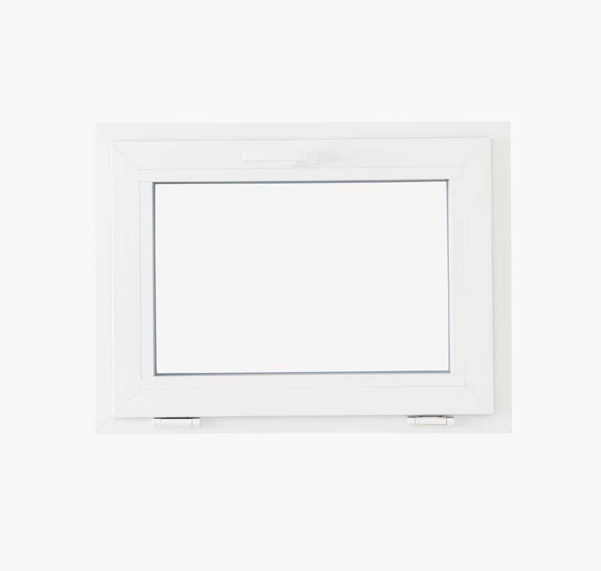 Châssis battant pvc Deceuninck Elegant Infinity blanc/bl B600xH500 mm