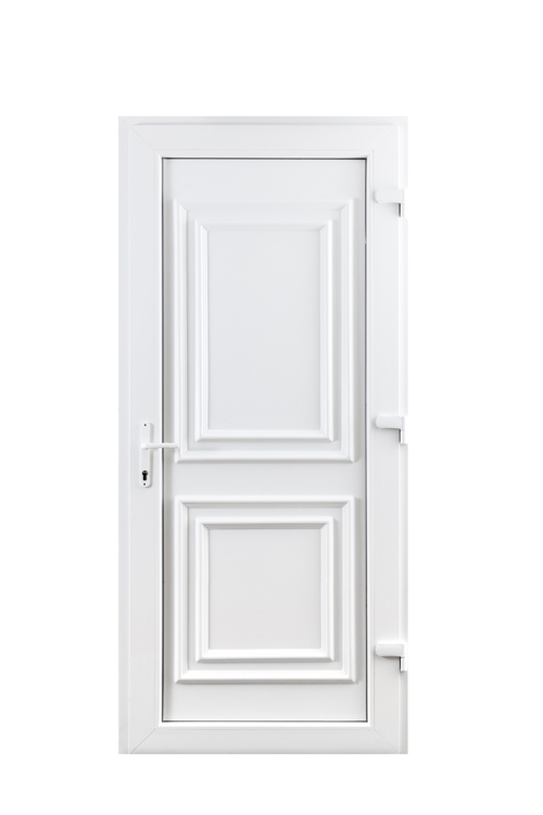 Porte extérieure Classica PVC blanc 980x2180mm ouvrant à droite Porte extérieure Classica PVC blanc 980x2180mm ouvrant à droite