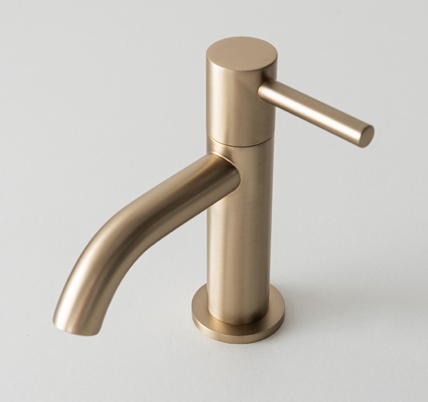 Koudwaterkraan Maddi brushed champagne